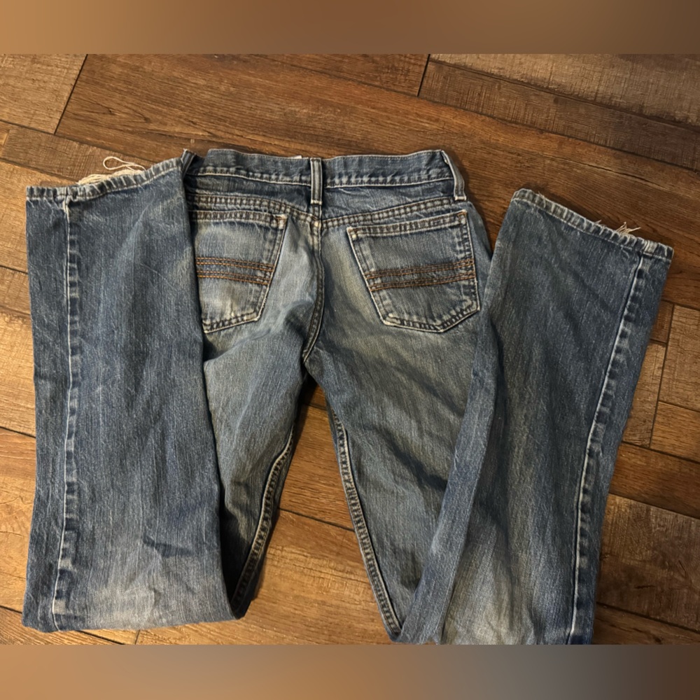 Cinch Men's Blue Distressed Denim Jeans